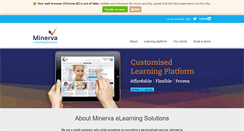 Desktop Screenshot of minervaelearning.com