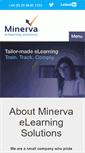 Mobile Screenshot of minervaelearning.com